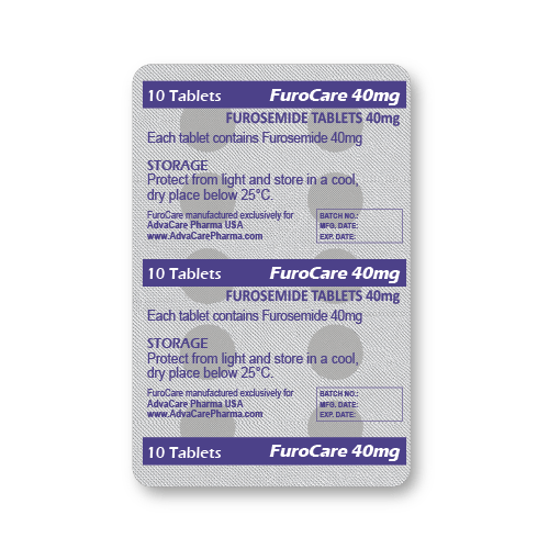 Furosemide Tablets (blister of 10 tablets)