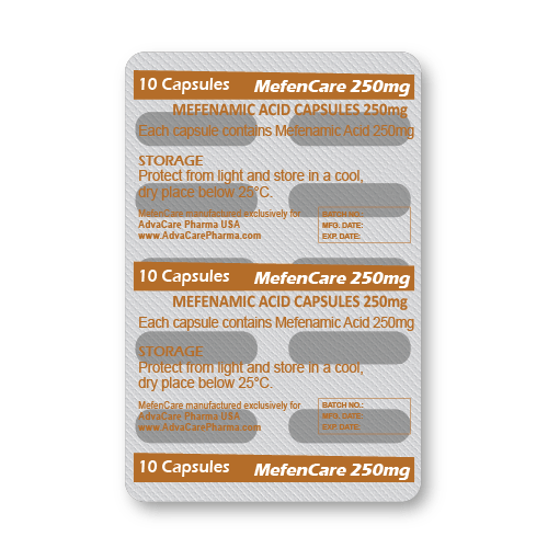 Mefenamic Acid Capsules (blister of 10 capsules)