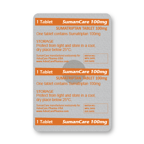 Comprimés de Sumatriptan (blister de 1 comprimés)