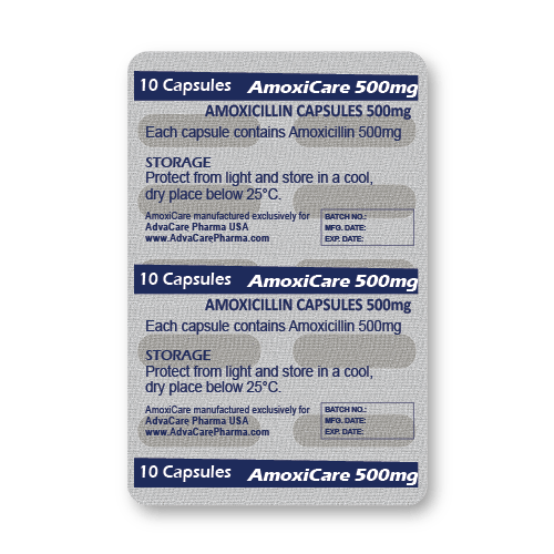 Capsules d'Amoxicilline (blister de 10 capsules)