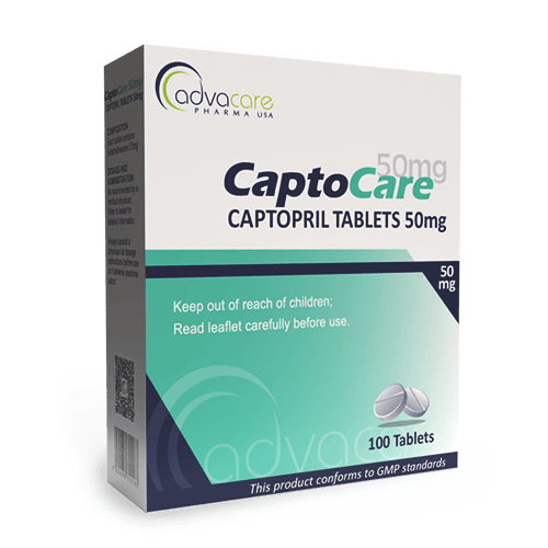 Captopril Tablet (box of 100 tablets)