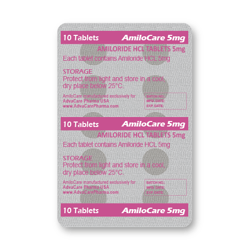 Comprimés d'Amiloride HCl (blister de 10 comprimés)