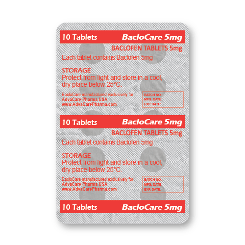 Comprimidos de Baclofen (blíster de 10 comprimidos)