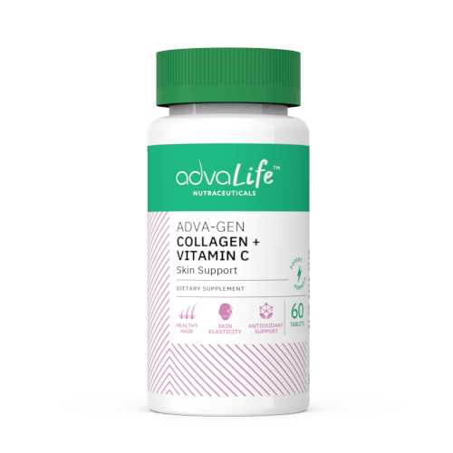 Comprimés de Collagène + Vitamine C (bouteille de 60 comprimés)