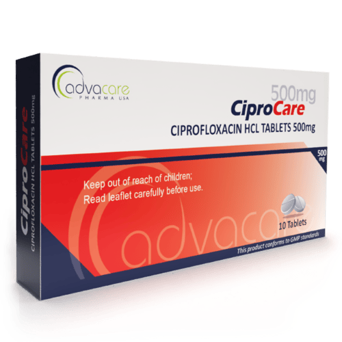 Comprimidos de Ciprofloxacina HCl (caja de 10 comprimidos)