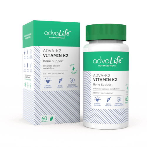 Capsules de Vitamine K2 (1 boîte et 1 bouteille)