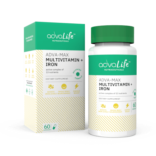 Capsules de Multivitamines + Fer (1 boîte et 1 bouteille)