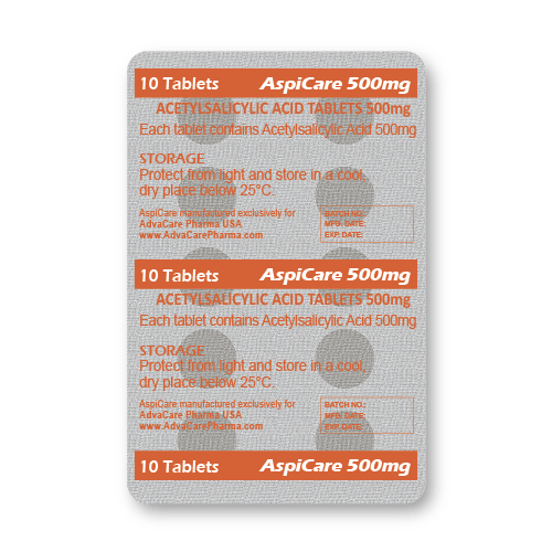 Comprimidos de Ácido Acetilsalicílico (blíster de 10 comprimidos)