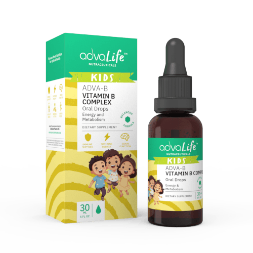 Complexe de vitamines B en gouttes pour enfants (1 boîte et 1 bouteille)