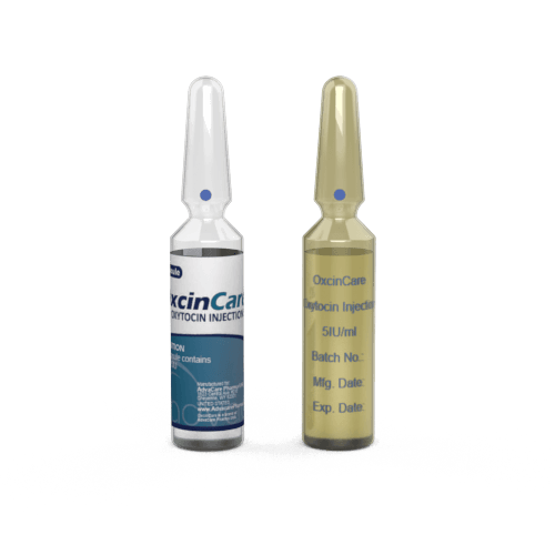 Oxytocin Injection (1 ampoule ceramic printing and 1 ampoule labelling)