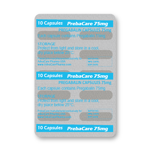 Capsules de Pregabaline (blister de 10 capsules)