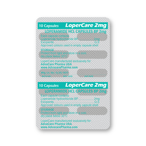 Capsules de loperamide HCl (blister de 10 capsules)