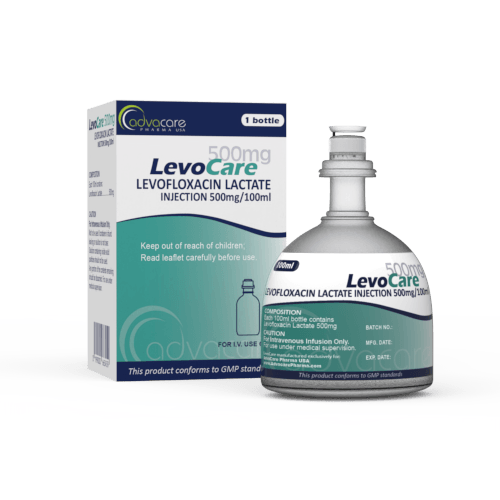 Levofloxacin Lactate Injection (1 box and 1 bottle)