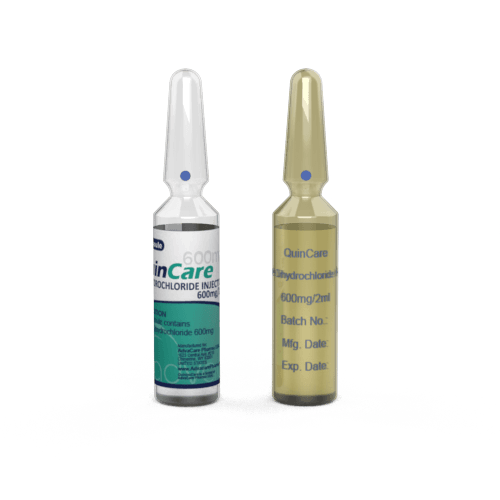 Quinine Dihydrochloride Injection (1 ampoule ceramic printing and 1 ampoule labelling)