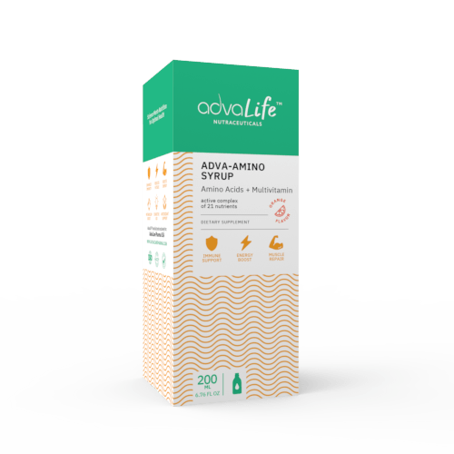 Amino Acid Syrup + Multivitamin (box of bottle)