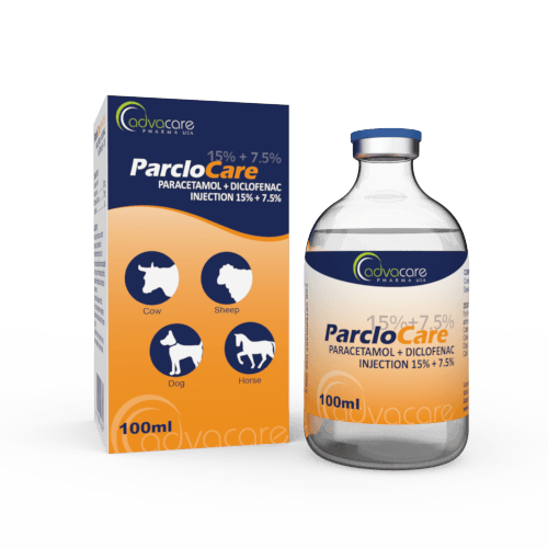 Paracetamol + Diclofenac Injection (1 box and 1 vial)