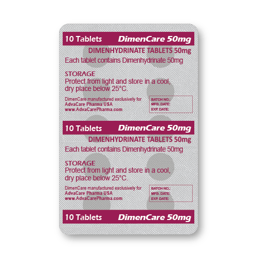 Dimenhydrinate Tablets (blister of 10 tablets)