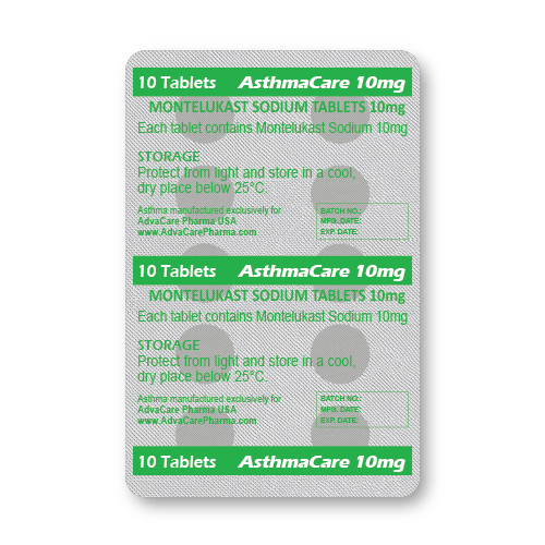 Comprimidos de Montelukast Sódico (blíster de 10 comprimidos)