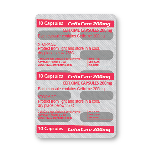 Capsules de Céfixime (blister de 10 capsules)