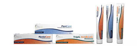 Tubes de pommade contenant des traitements topiques pharmaceutiques