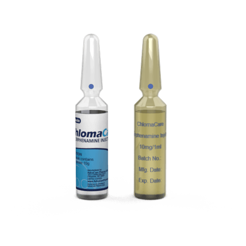 Chlorphenamine Injection (1 ampoule ceramic printing and 1 ampoule labelling)