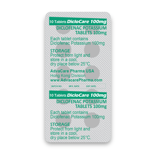 Comprimidos de Potasio de Diclofenaco (blíster de 10 comprimidos)