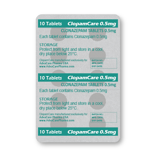 Clonazepam Tablets (blister of 10 tablets)