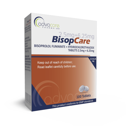 Comprimidos de Bisoprolol + Hidroclorotiazida (caja de 100 comprimidos)