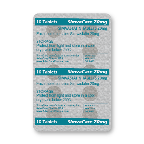 Simvastatin Tablets (blister of 10 tablets)