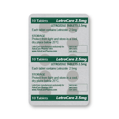 Comprimidos de Letrozole (blíster de 10 comprimidos)