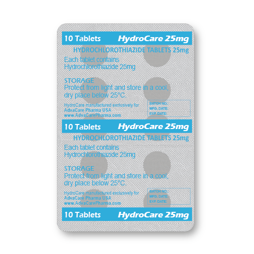 Comprimés d'Hydrochlorothiazide (blister de 10 comprimés)