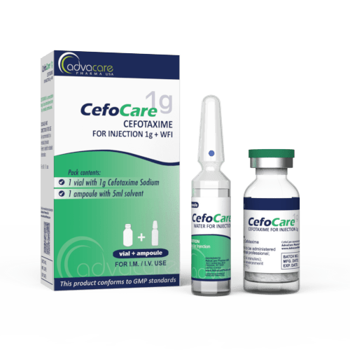 Cefotaxime Sodium for Injection (1 box, 1 vial and 1 WFI ampoule)