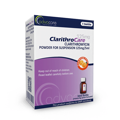 Claritromicina para Suspensión Oral (caja de 1 frasco)