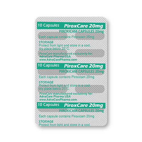 Capsules de Piroxicam (blister de 10 capsules)