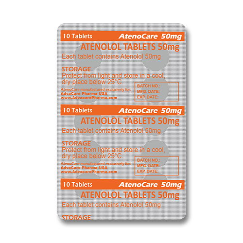 Comprimés d'Atenolol (blister de 10 comprimés)