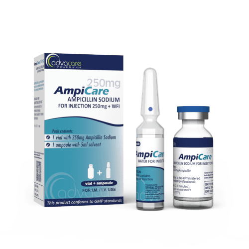 Ampiicillin Sodium for Injection (1 box, 1 vial and 1 WFI ampoule)