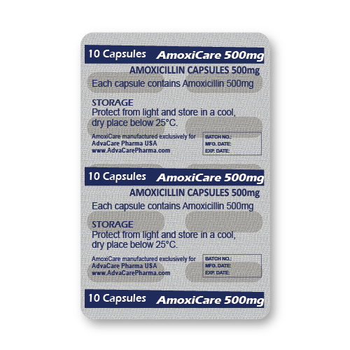 Amoxicillin Capsules (blister of 10 capsules)