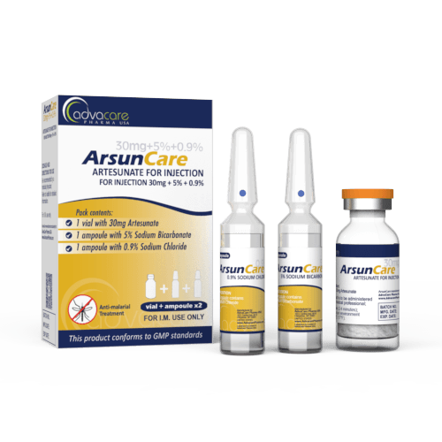 Artesunate pour Injection (1 boîte, 1 flacon et 2 ampoules de solvant)