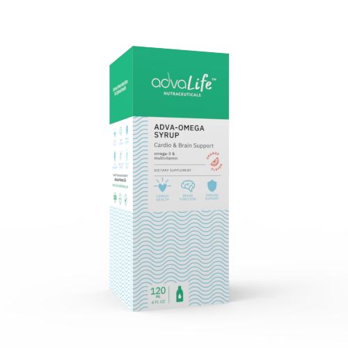 Jarabe de Omega-3 + Multivitamínico (caja de frasco)