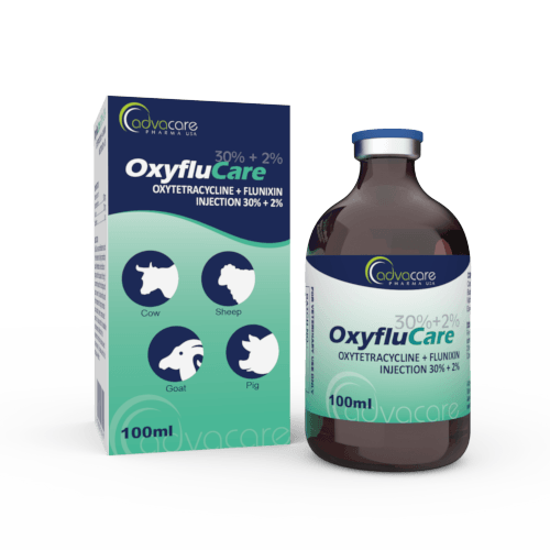 Oxytetracycline + Flunixin Injection (1 box and 1 vial)