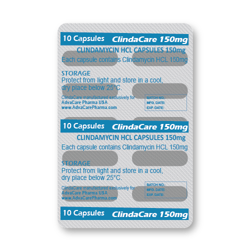 Cápsulas de Clindamicina HCl (blíster de 10 cápsulas)