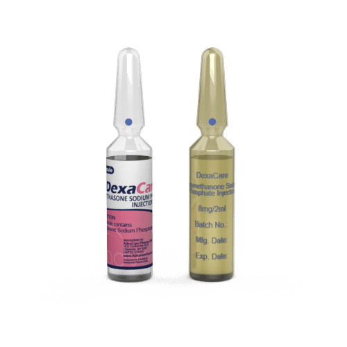 Dexamethasone Injection (1 ampoule ceramic printing and 1 ampoule labelling)