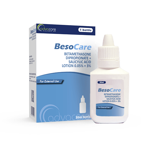 Lotion de Dipropionate de Bétaméthasone + Acide Salicylique (1 boîte et 1 flacon)