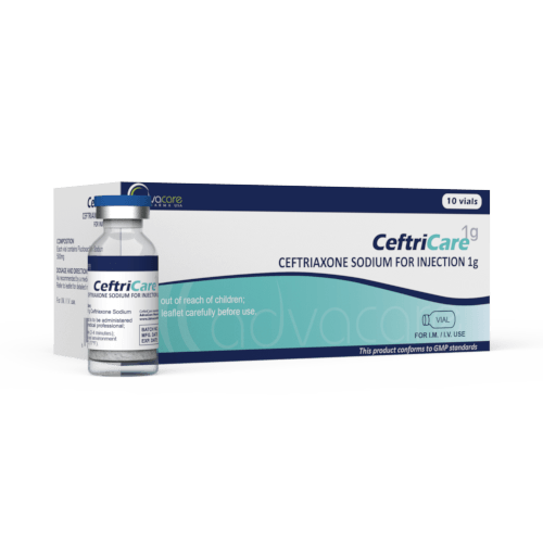 Ceftriaxone Sodium for Injection (1 box and 1 vial)