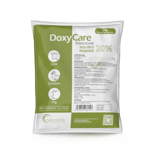 Polvo Soluble de Doxiciclina (1 bolsa)