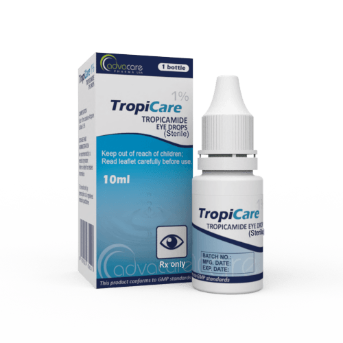 Gouttes Oculaires de Tropicamide (1 boîte et 1 flacon)