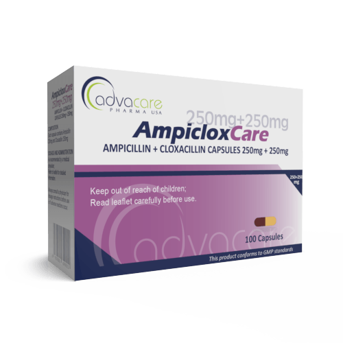 Ampicillin + Cloxacillin Capsules (box of 100 capsules)