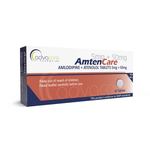 Comprimés Amlodipine + Atenolol (boîte de 10 comprimés)