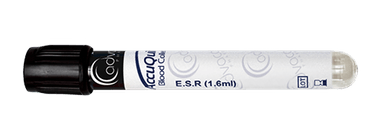 Tubo de recogida de sangre ESR - Citrato sódico al 3,8 (Negro)