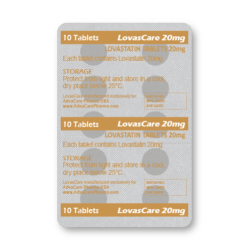 Comprimés de Lovastatine (blister de 10 comprimés)